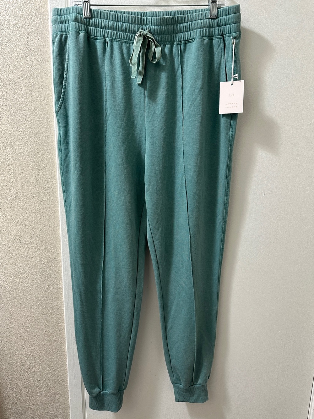 LC Lauren Conrad Teal Drawstring Jogger Pants